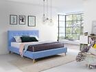 Hotel Chesterfield Luxus Bett Blau Schlafzimmer Englische Betten 180 x 200cm Neu
