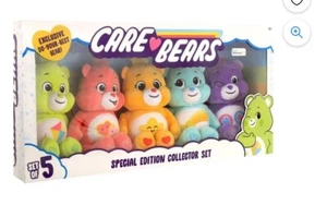 Care Bears 2021 Special Edition Collector Set of 5,  9” Plush, Do-Your-Best Bear - Picture 1 of 10