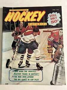 1972 HOCKEY Pictorial CHICAGO Black Hawks TONY ESPOSITO Bobby HULL Stanley Cup