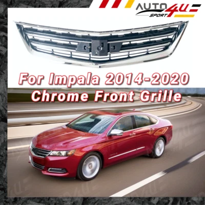 Parrilla delantera superior cromada 1 pieza rejilla de parachoques para Chevrolet Impala 2014-2020 Foto 1 de 4