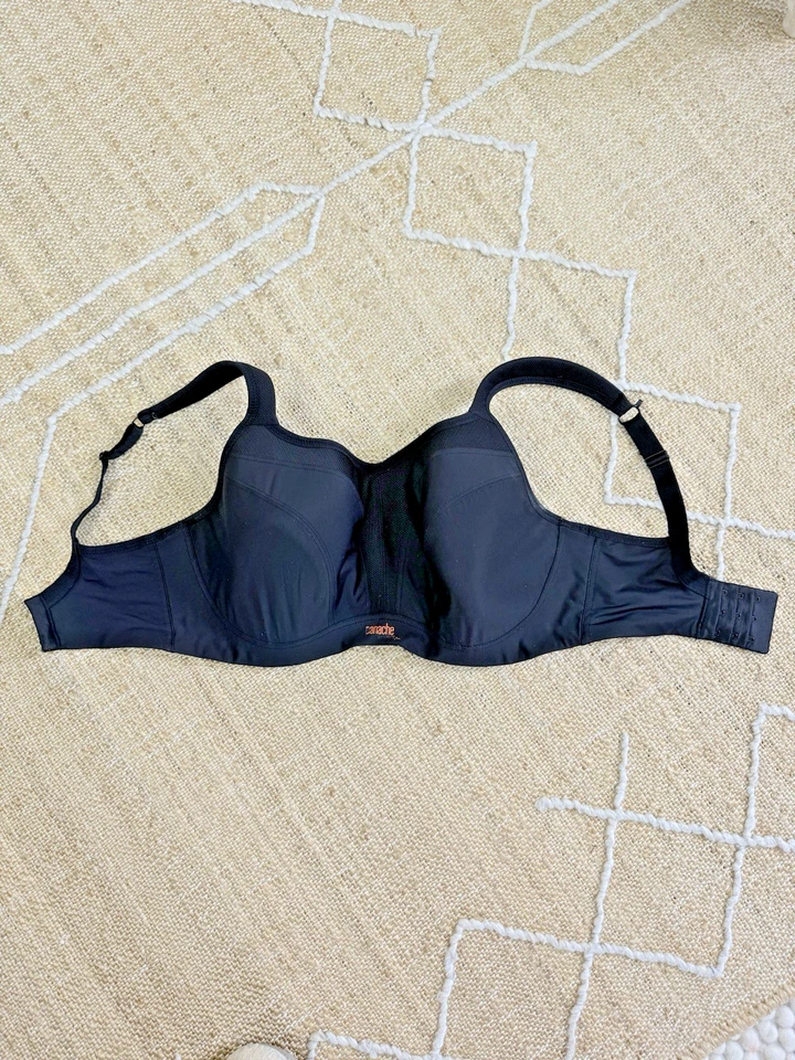 PANACHE Sport 30GG Style 5021 Underwire Running Racerback Black Training Gym Bra - Image 1 of 4