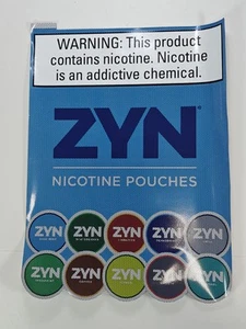 ZYN window decal. All flavors. Great for your whole window. 20" x 15" Lot Of 10 - Picture 1 of 2