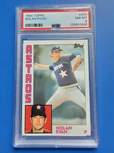 Nolan Ryan 1984 Topps Baseball Card #470 PSA 8 NM-MT - Picture 1 of 11