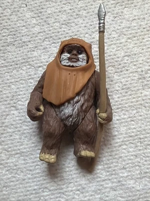 "FIGURA DE ACCIÓN CON LANZA STAR WARS RETURN OF THE JEDI EWOK 2,5"" - LFL KENNER 1998" Foto 1 de 4