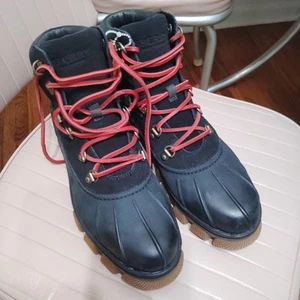 NUOVI stivali da trekking impermeabili Sperry da donna in pelle The Summit neri taglia 9  - Foto 1 di 8