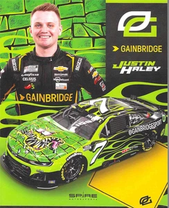2025 JUSTIN HALEY "GAINBRIDGE SPORT" #7 NASCAR CUP SERIE POSTKARTE - Bild 1 von 1