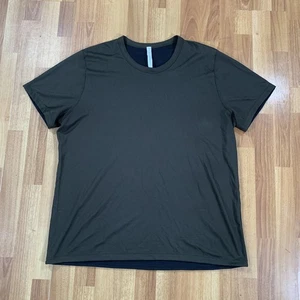 Lululemon Shirt Mens 2XL Green Blue Reversible Active Short Sleeve Tee - Picture 1 of 10