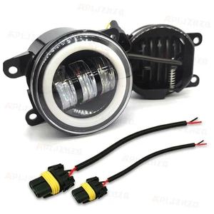 For 2005 - 2006 2007 Dodge Magnum Pair 4" inch Round Bumper LED Fog Lights - Picture 1 of 17
