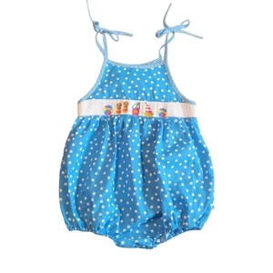 Collection Bebe By Vive La Fete Ploka Dot Smocked Bubble Size 24Mo - Bild 1 von 6