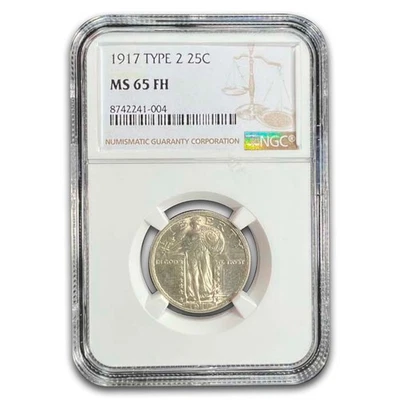 1917 Standing Liberty Quarter Type-II MS-65 NGC (Full Head) - Image 1 of 3