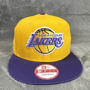 New Era 59Fifty Hat NBA Los Angeles Lakers LA Fitted Cap Gold size 7 1/4 - Picture 1 of 18