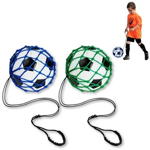 2 Pcs Soccer Ball Net Training Equipment Football Kick Throw Practice Training - Picture 1 of 7