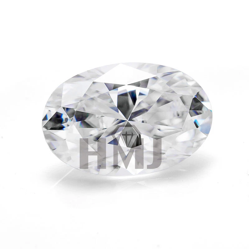 2x3~8x11mm White D Color VVS1 Oval Cut Moissanite Stone With GRA Certificate - Image 1 of 4