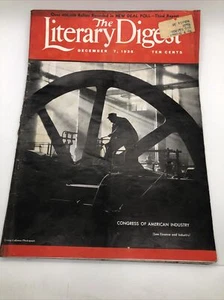 December 7, 1935, The Literary Digest Magazine Cover, art by Ewing Galloway - Picture 1 of 5