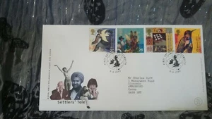 GB CORREO REAL FDC PRIMER DÍA CUBIERTA 1999 CUENTO DE COLONOS CONJUNTO DE SELLOS PLYMOUTH PMK d* - Imagen 1 de 4