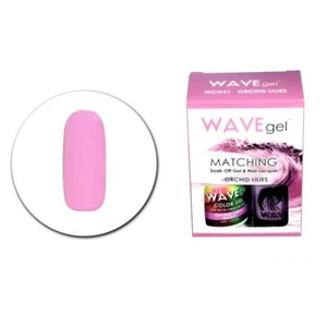 WaveGel Matching Duo UV Lamp Gel Polish & Nail Lacquer Orchid Lilies WCG91 15ml - Picture 1 of 2