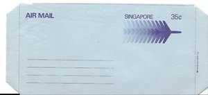 M784 SINGAPUR 1976 AEROGRAMA OFICINA FILATÉLICA PAPELERÍA - SIN USAR   - Imagen 1 de 1