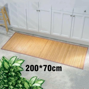 Bamboo Floor Mat 70x200cm Area Rug Indoor Living Room Carpet Non-slip Mat - Picture 1 of 11