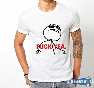 T-SHIRT MAGLIETTA FUCK YEA. YEAH MEME - Imagen 1 de 4