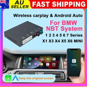 Wireless CarPlay Android Auto Retrofit Kit Decoder Box For BMW NBT System - Picture 1 of 12