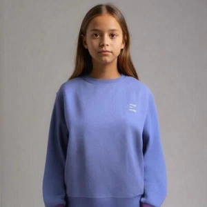 NWT ZARA Girsl Printed Washed Sweatshirt Blue/Purple Size 13/14  - Picture 1 of 7