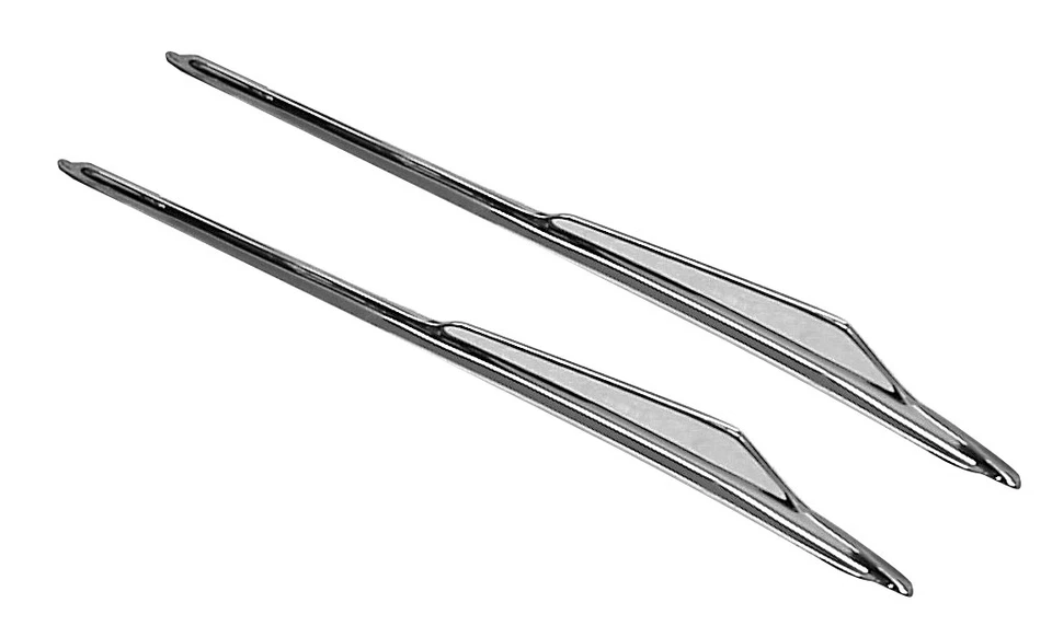 Chevrolet 1962 tamaño completo guardabarros guardabarros adornos superiores Bel Air Biscayne par Foto 1 de 1