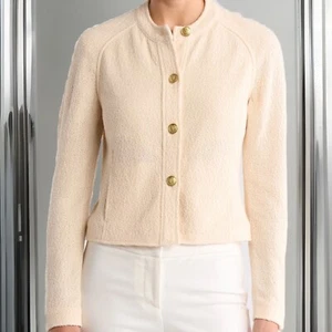 Rag & Bone Size 6 Carol Woven Jacket In Ecru - Picture 1 of 8