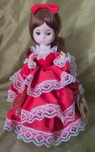 Vintage BRADLEY DOLLS "To My Valentine" Red Doll w/ Stand - Picture 1 of 10