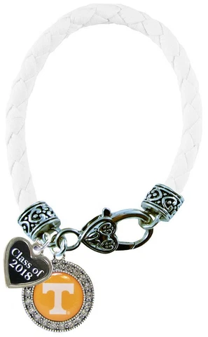 Custom Tennessee Volunteers Leather Bracelet Class of 2017-2025 Graduation Alum Cover