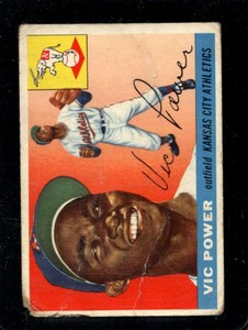 1955 TOPPS #30 VIC POWER POOR ATHLETICS UER *X66231