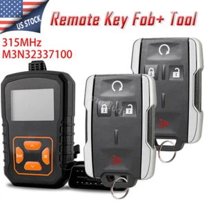 2 For 2014-2018 Chevy Silverado GMC Sierra 1500 2500 Remote Key Fob & Programmer - Picture 1 of 10