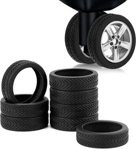 8 Pezzi Copricerchi in Silicone per Bagagli, Protezione Valigia Antiscivolo... - Foto 1 di 7