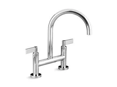 Kallista P25202-LV-CP - ONE Kitchen Bridge Faucet, Deck-Mount, Lever - Chrome - Image 1 of 4