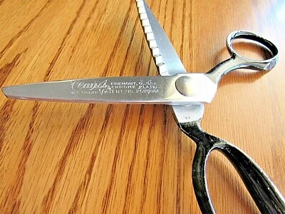 Vintage SCISSORS PINKING CLAUSS  PATENT No. 2589050, Mar 1947, Fremont, Ohio USA - Image 1 of 4