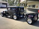 1929 Ford Model A  tunning 29 Ford Sedan Delivery Custom Street Rod with Vintage Coca Cola trailer