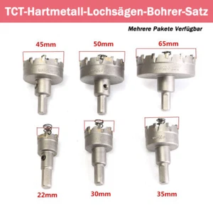 TCT Hartmetall Lochsäge Bohrkrone Bohrer Set für Stahl Metall-Legierung 15-75mm - Imagen 1 de 9