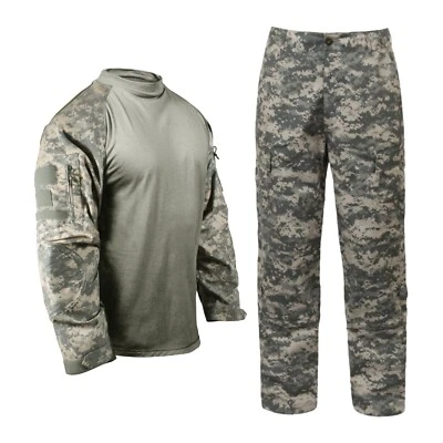 Conjunto de uniforme de combate táctico de airsoft para hombre, camisa de combate militar y pantalones BDU Foto 1 de 3