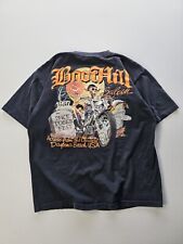 Vintage 90s Boot Hill Saloon Black Pocket T-shirt Biker Single Stitch XL Murina