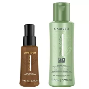 Brasil Cacau 1 Step BTX Vegan Smoothing Treatment 110ml & Shine Serum 65ml Vegan - Picture 1 of 3