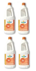 DISGREGANTE SANITY 2 LITRI ARANCIA WC AQUE NERE CAMPER AQUA KEM * 4 BOTTIGLIE *  - Foto 1 di 1