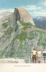 1930's Postcard Half Dome from Glacier Point Yosemite California UNPOSTED CA204 - Picture 1 of 2