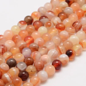 lot de 24 perles en sardoine naturelle 8 mm gemme naturel - Picture 1 of 2
