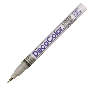 120-SLV Marvy DecoColor Paint Marker, Liquid Silver, Extra Fine, Pack of 1 - Picture 1 of 1