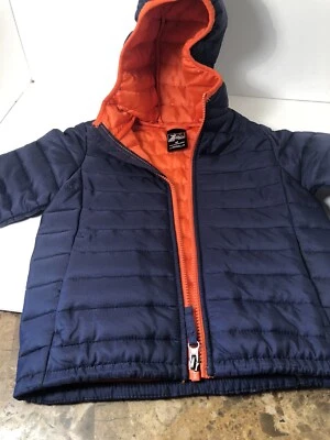 ZeroXposur Boys Winter Zip-Up Jacket With Hoodie Navy Blue Size4T - Image 1 of 4