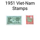 1951 Vietnam Postage STAMPS Lot Of 2 SJXX-452