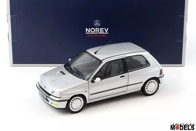 Renault Clio 16S 16V 1800cc 1992 Iceberg Grey Norev 185256 Die Cast 1/18 - Immagine 1 di 4