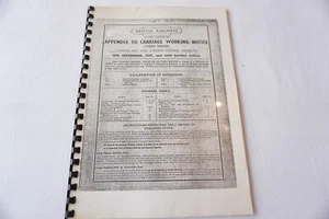 Septiembre 1957 Fascimilie vagón de ferrocarril aviso de trabajo trenes de vapor Londres Este - Imagen 1 de 6