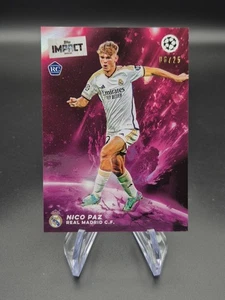 Topps Impact UCC 2023-24 - Nico Paz Real Madrid - Parallel /25 - Picture 1 of 2
