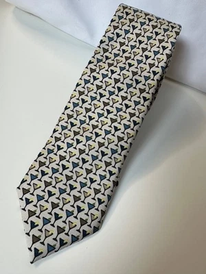 Dolce & Gabbana Mens 100% Silk Tie martini Glasses Made In Italy New with Tags - Image 1 of 4