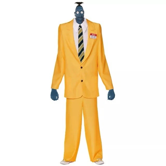 Spirit Halloween Beetlejuice Shrinker Bob Costume Yellow Adult Size Medium - Image 1 of 1